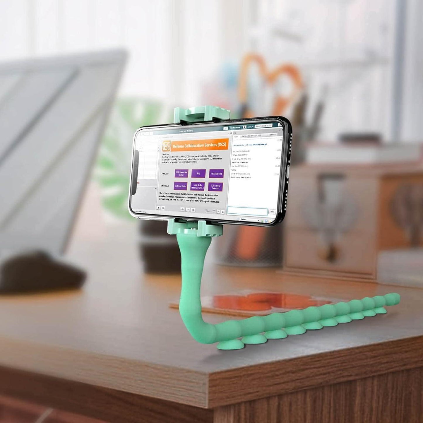 Cute Caterpillar Shape Flexible Mobile Phone Holder