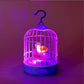 Lovely Talking Bird Cage for Kids with Light and Music Voice Controlled Induction Bird Mini Birdcage