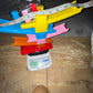 DIY Multilevel Racetrack Glider on Building Block Toys