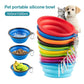 Foldable Silicone Pet Feed Bowl
