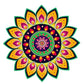 Diwali Rangoli Stickers Floral