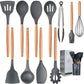 Silicone Cooking Utensils Set of 11pcs with Holder