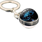 Zodiac Gemstone Keychain