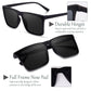 Polarized Retro Square Sunglasses