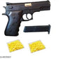 Toy Gun with Plastic Bullets (Black & Yellow, Set of 1)