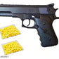 Toy Gun with Plastic Bullets (Black & Yellow, Set of 1)